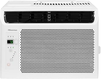Hisense 6000 BTU Window Air Conditioner Unit for Bedroom Garage Single Living Room, Small Ultra Slim AC with Dehumidifier Fan, Air conditioner for home 250 Sq. Ft.