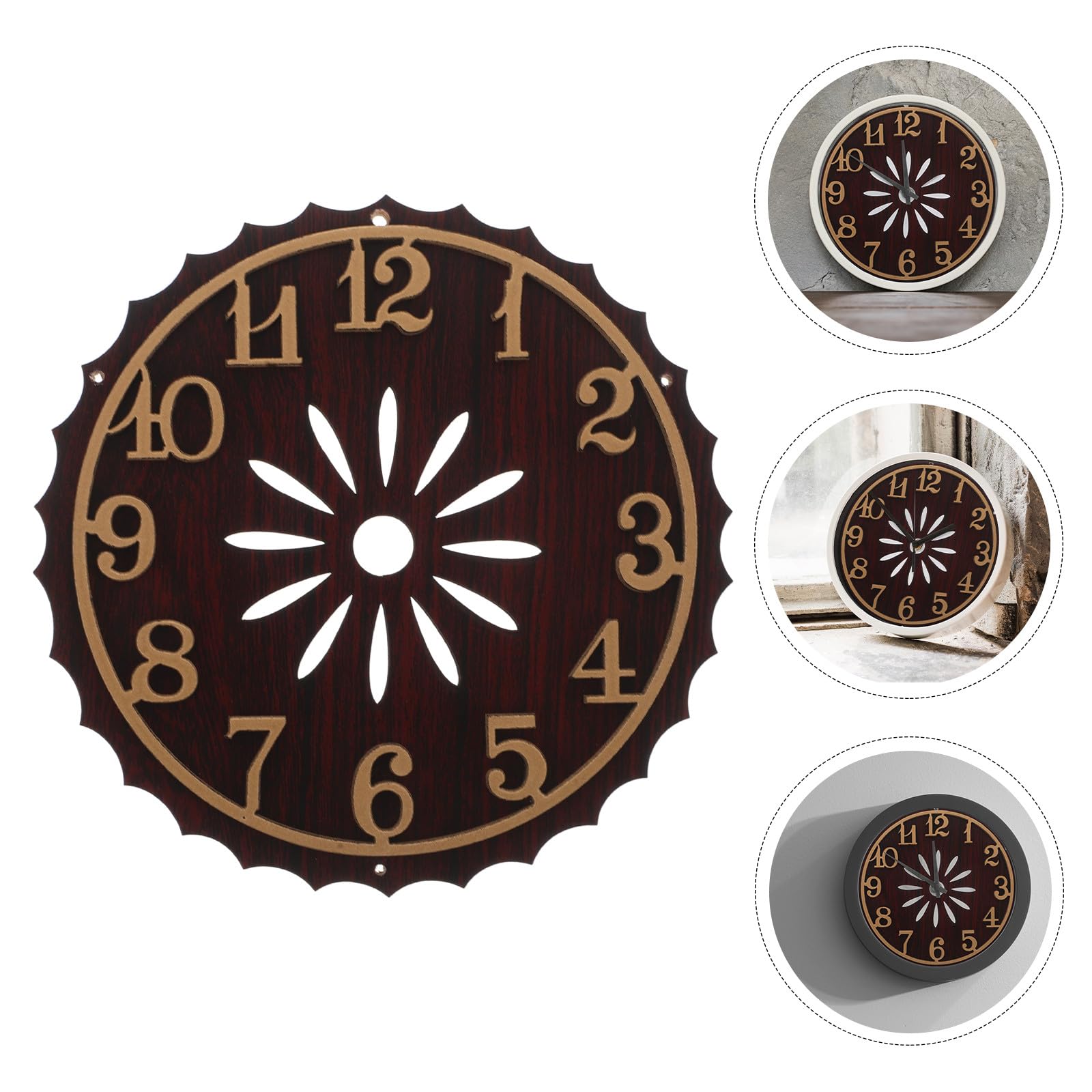 Esfera de Reloj de Cuco Vintage de Plástico Instalación Fácil y Cronometraje Preciso para Reloj de Pared Elegante y Sofisticado