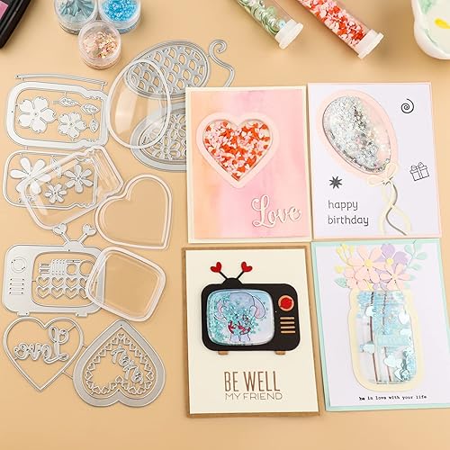 Miniatura 4 de BAOFALI 20 unidades de coctelera dimensional de televisión de 2-18 x 1-34 pulgadas de diámetro para tarjetas de fabricación de tarjetas, cubiertas