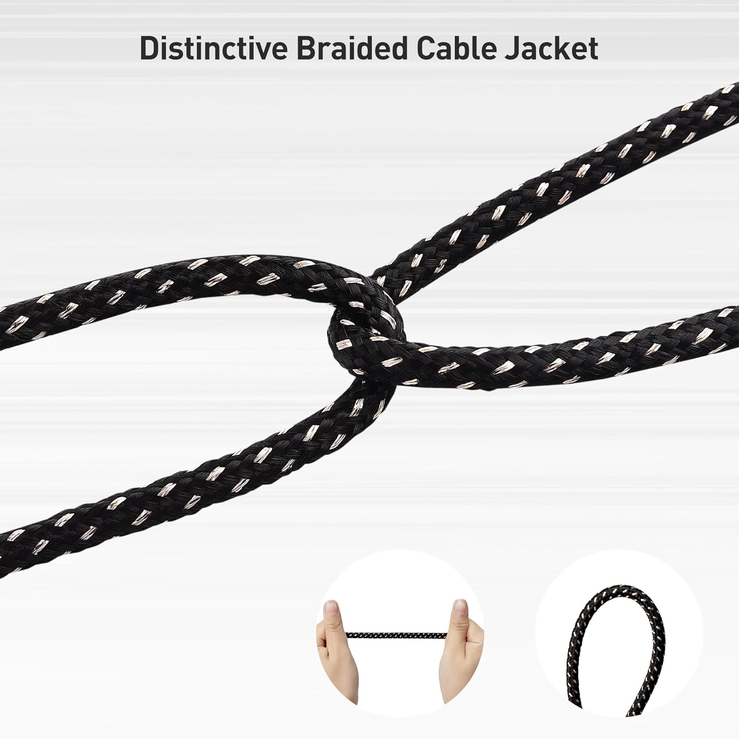 Cable Matters 2-Pack Braided 1/4 Inch TS to TS Electric Guitar Cable - 3ft, Guitar Cord/GuitarAmp Cord/Instrument Cable for ElectricGuitar, Mandolin, Bass AMP, Keyboard, Mixer, Equalizer - Image 5