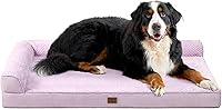 Vista 13 de EHEYCIGA Cama ortopédica XL para perro de espuma viscoelástica, cama lavable para perro con forro impermeable y funda extraíble, sofá extragrande