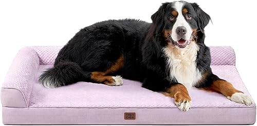 Miniatura 13 de EHEYCIGA Cama extra grande para perro torpedica, cama XL de espuma viscoelástica para perro con funda extraíble lavable, sofá impermeable para