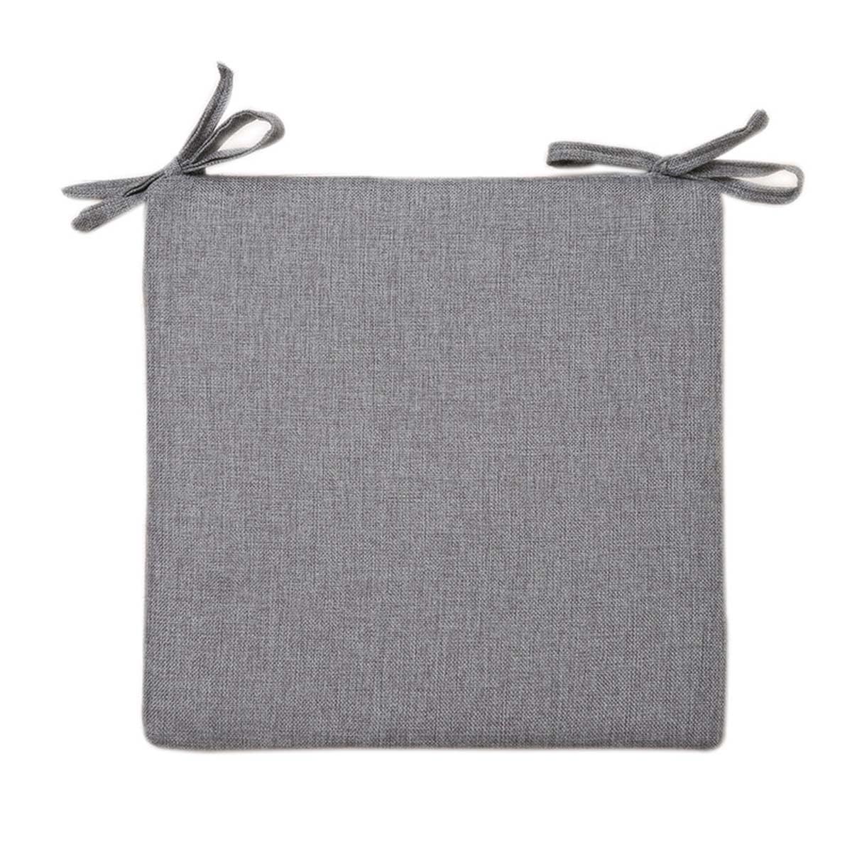 Coussin de chaise 45x45 cm lot de 4 avec attaches pour salon et jardin