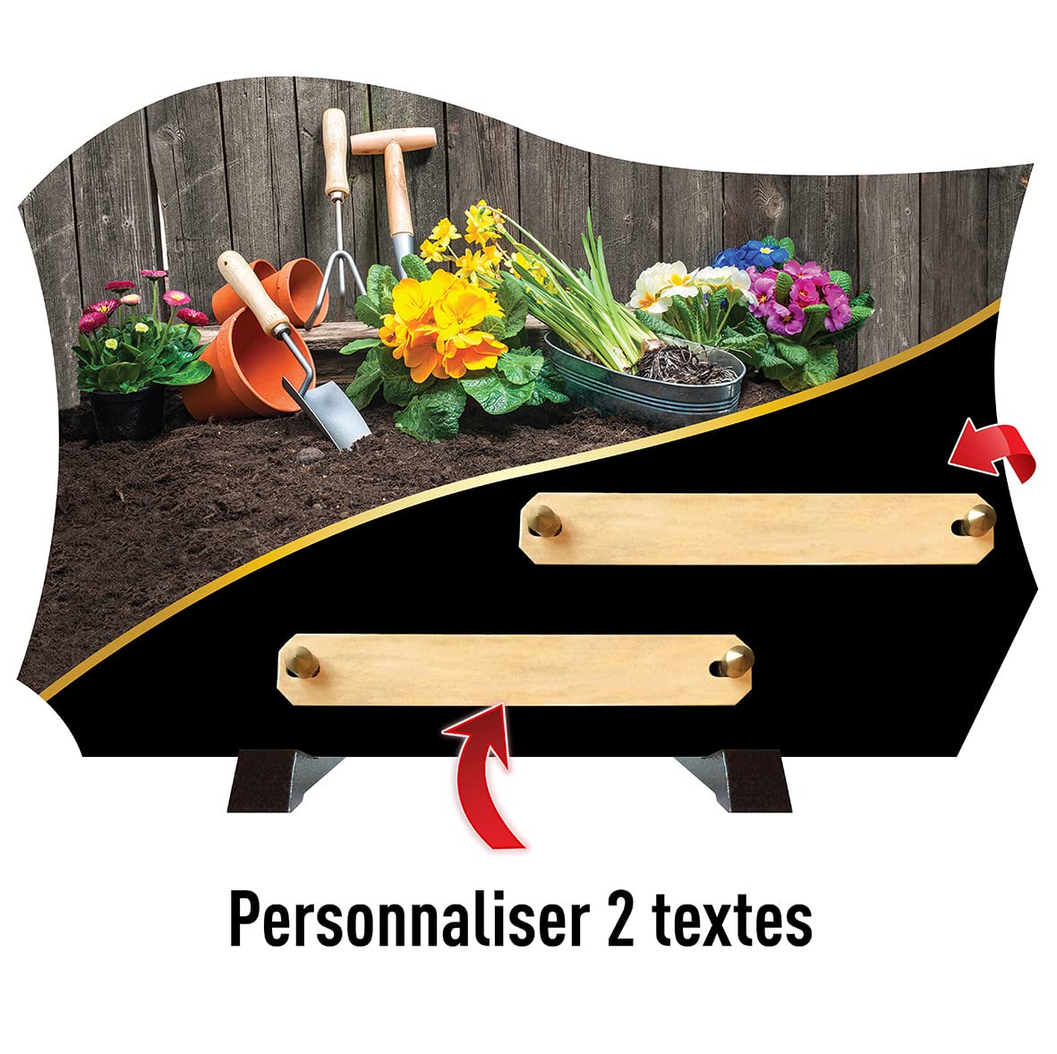 Plaque funéraire Le Jardin