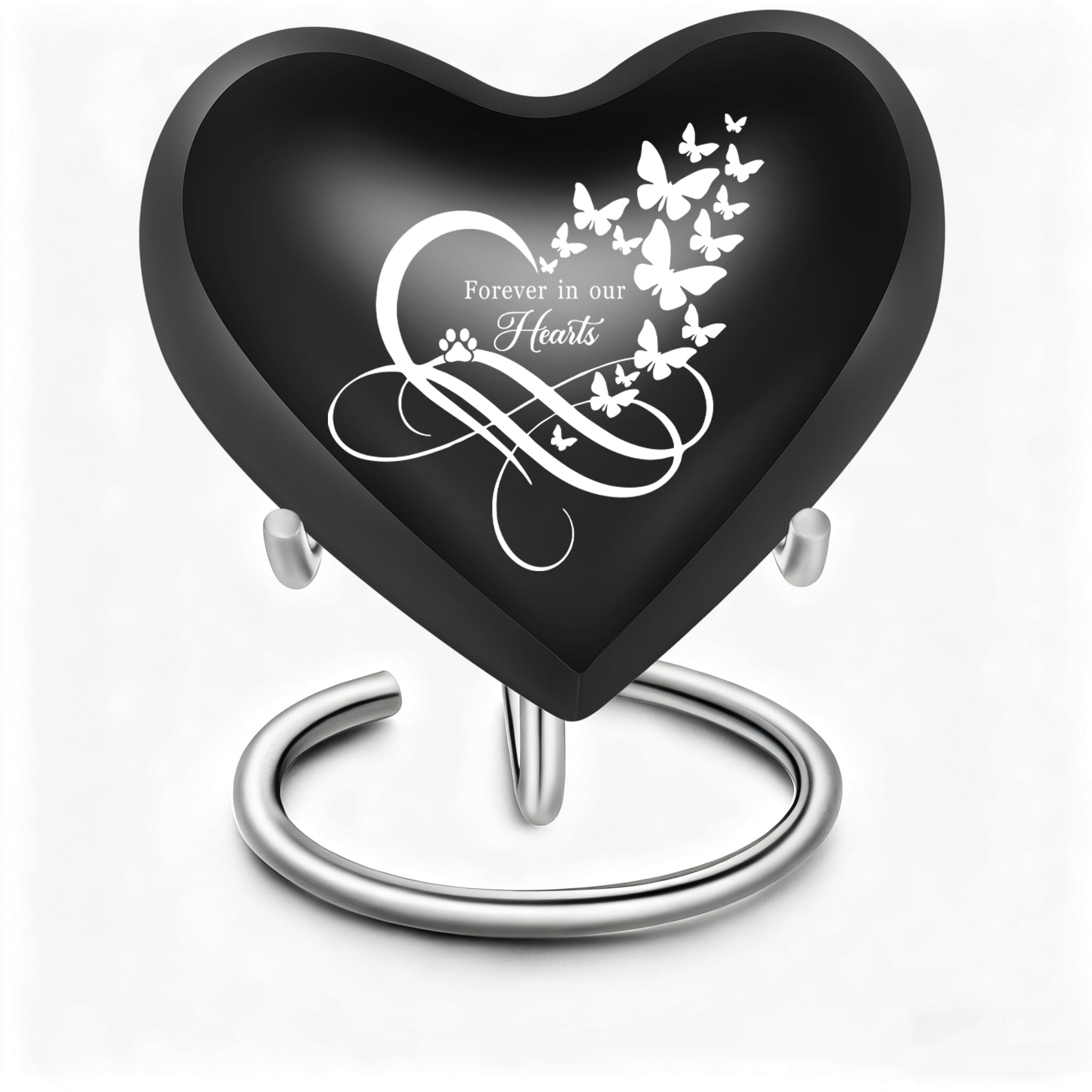 Ydmwannx Heart-Shaped Keepsake Urns for Human Ashes Mini Cremation Cat Dog Urn Memorial Jar Pot Container Pet Memorial Urn Small Urn for Funeral Ashes Burial