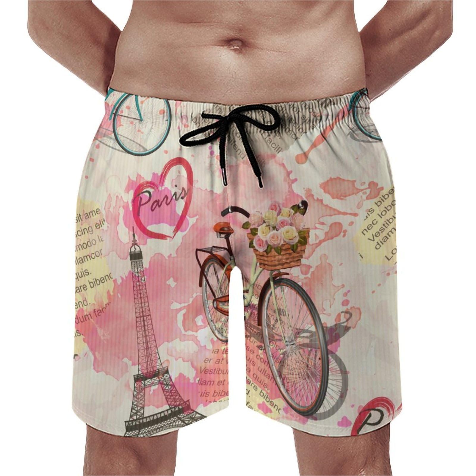 Swim trunk rétro avec poches pour vacances à la mer taille S - 8