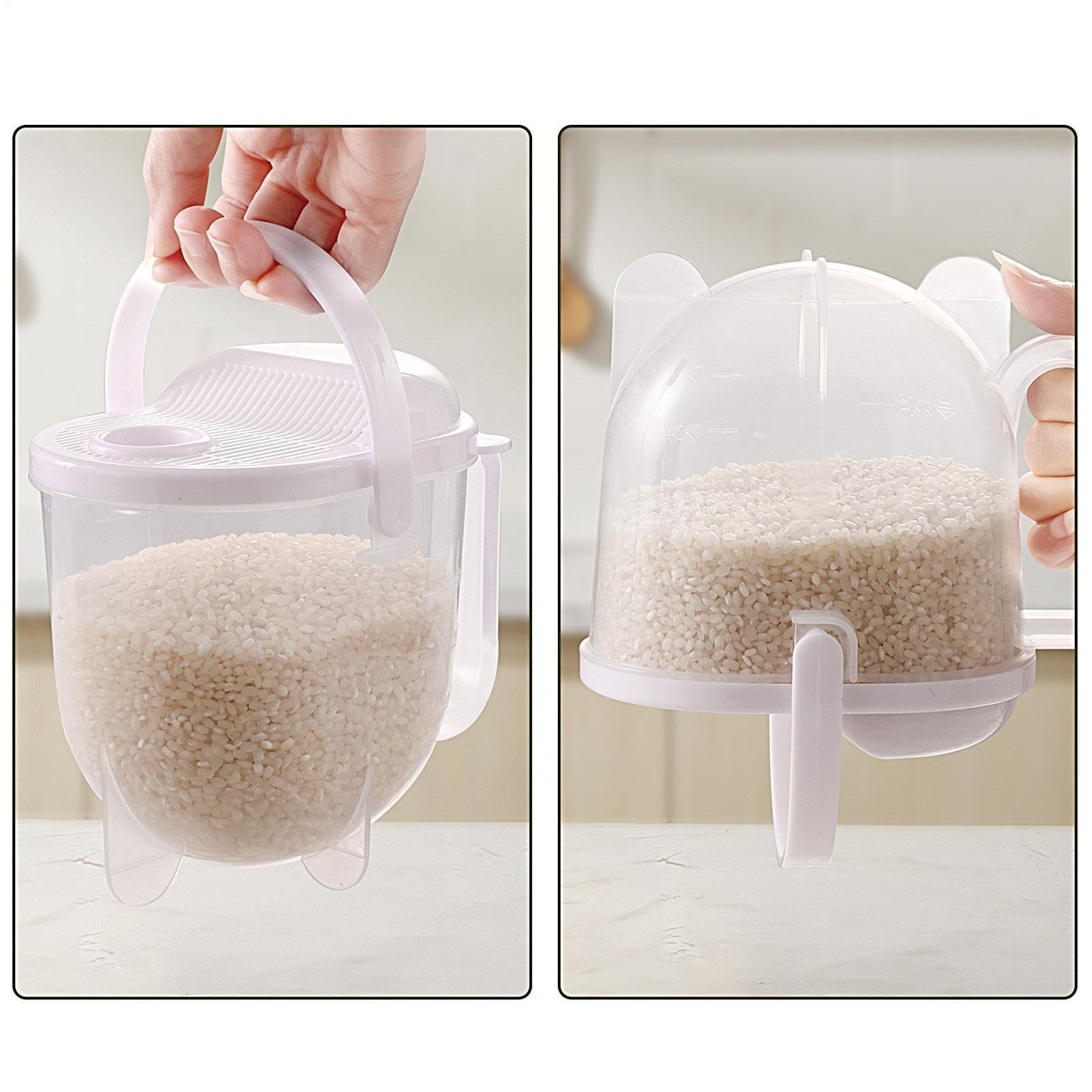 Amazon.co.jp: 米とぎ 米研ぎ 洗米機 手動 水切りボール 400ml 目盛付