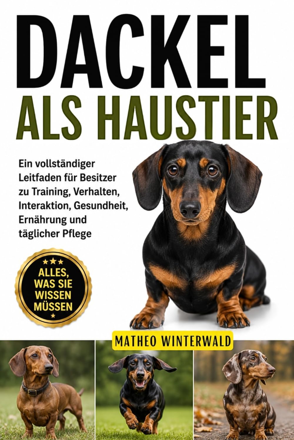 DACKEL ALS HAUSTIER: Ein vollständiger Leitfaden für Besitzer zu Training, Verhalten, Interaktion, Gesundheit, Ernährung und täglicher Pflege