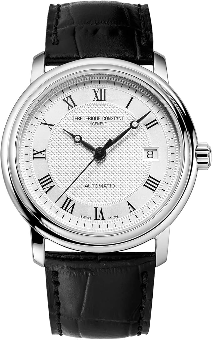 Amazon.com: Frederique Constant Men's Classics Stainless Steel  Automatic-self-Wind Watch with Leather Calfskin Strap, Black, 22 (Model: FC- 303MC4P6) : Clothing, Shoes \u0026 Jewelry