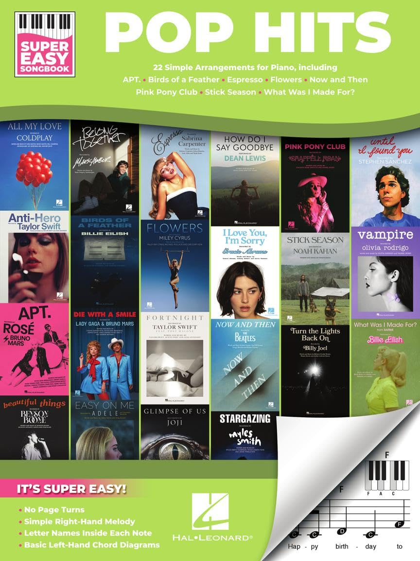 Pop Hits - Super Easy Songbook. Piano Solo.