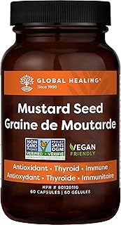 Global Healing Selenium Mustard Seed - Selenium Supplement 200mcg (60 Capsules)