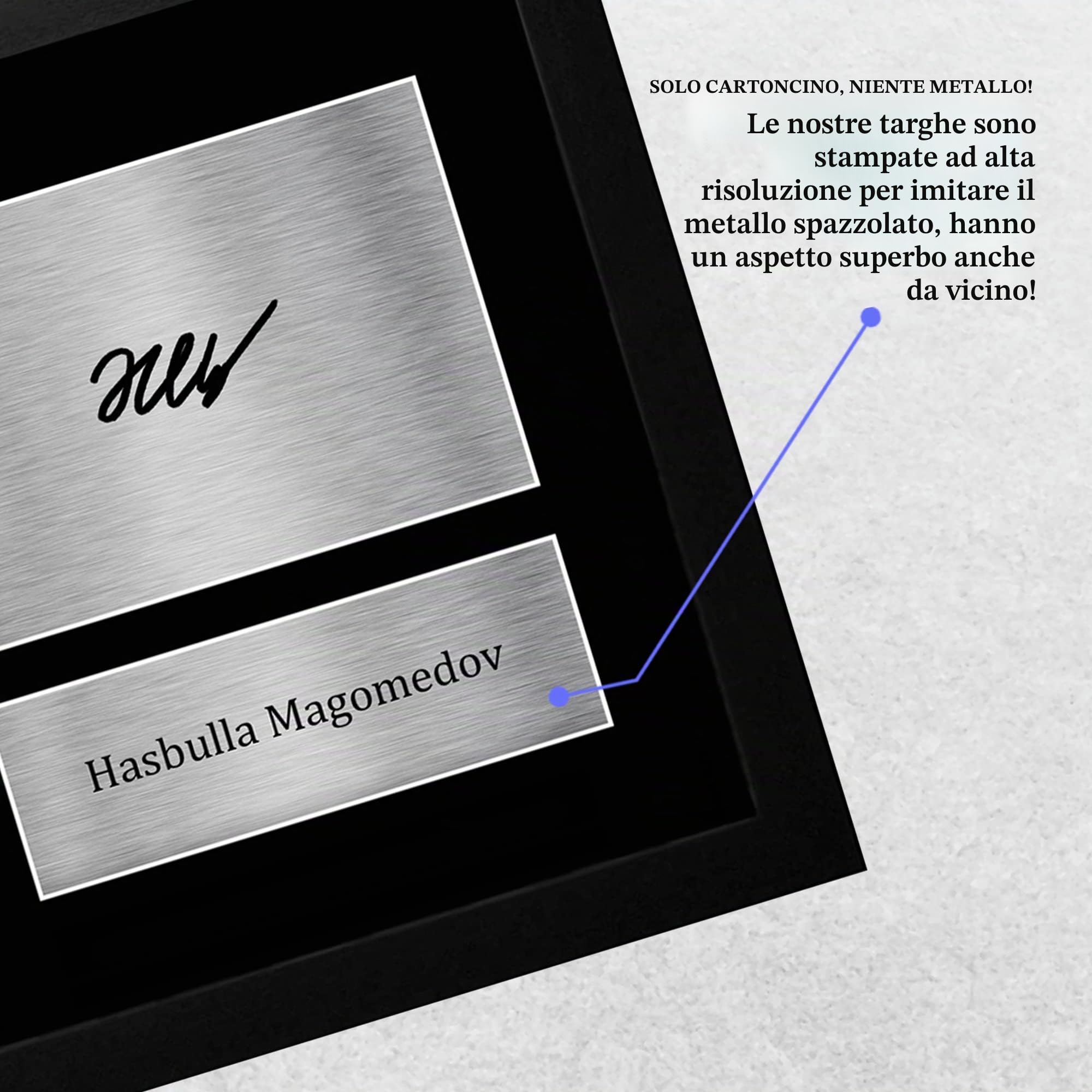 HWC Trading FR A4 Hasbulla Magomedov Regali Stampati Autografo Firmato Immagine Per I Seguaci E Tifosi - A4 Framed