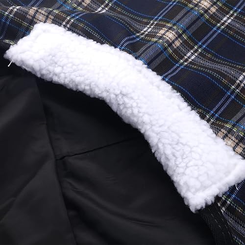 Miniatura 4 de Hoja de caballo miniatura impermeable de poliéster Ripstop de 600 denier, 0.00 oz relleno ligero mini caballo participación hoja de lluvia Blueplaid