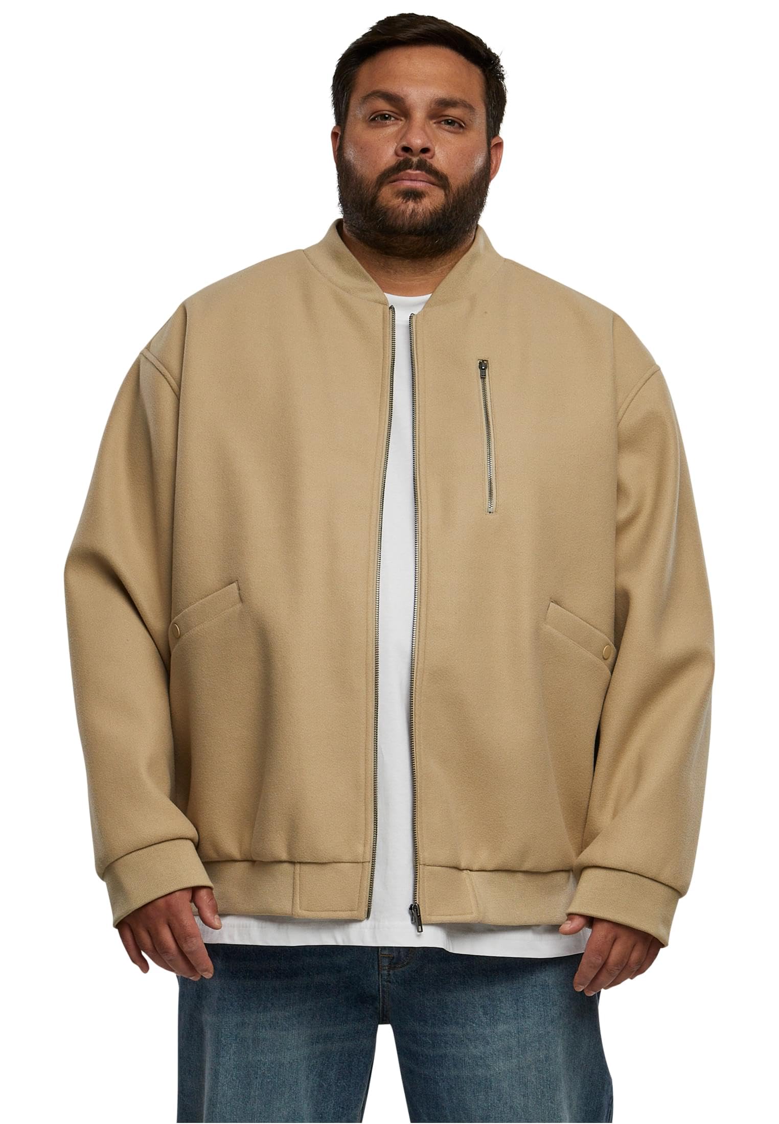 Urban Classics Men's Bomber Blouson Jacket, Wetsand,