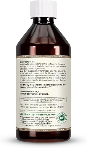 Miniatura 2 de Herbsforever Glow Kaya Oil - Aceite Gloris - Mantiene la humedad de la piel y el brillo - Aceite premium prensado en frío - Sin OMG, orgánico,
