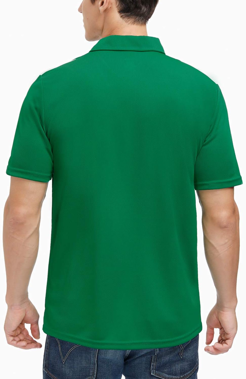 MOHEEN Men's Moisture-Wicking Golf Polo Shirts - Sun Protection Dry Fit M-7XL
