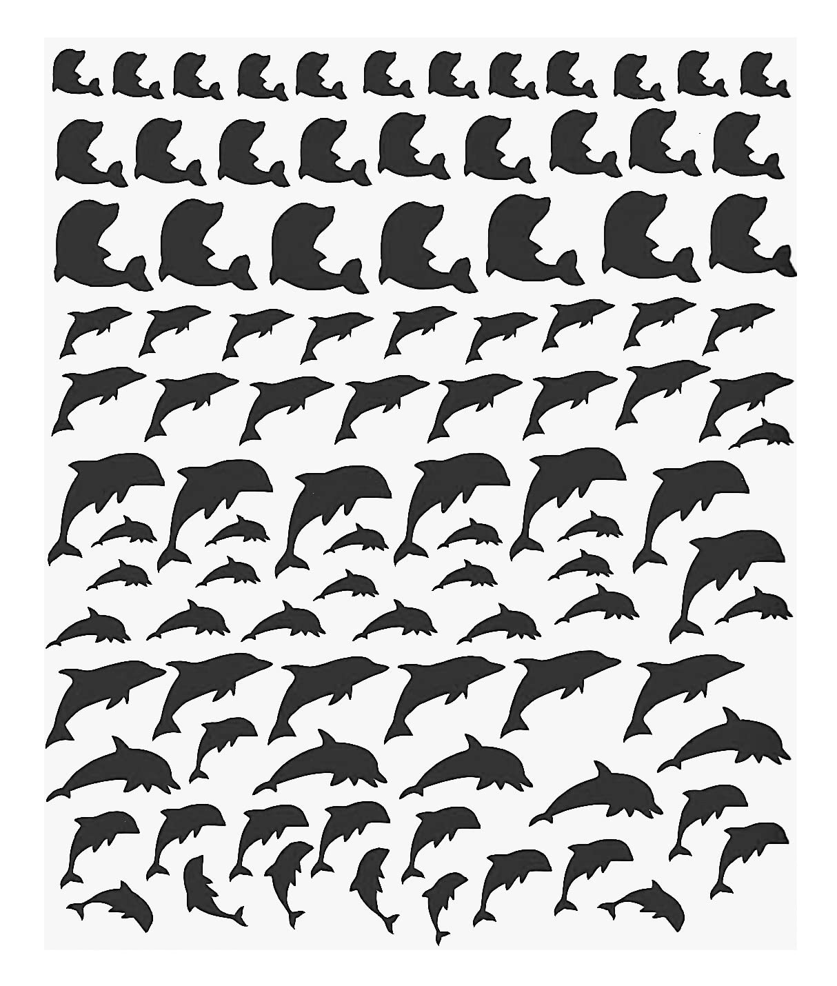 Kaz Creations Dolphin Press On Nail Stickers Black Dolphin Collection (Dolphin Press On Nail Stickers Black)