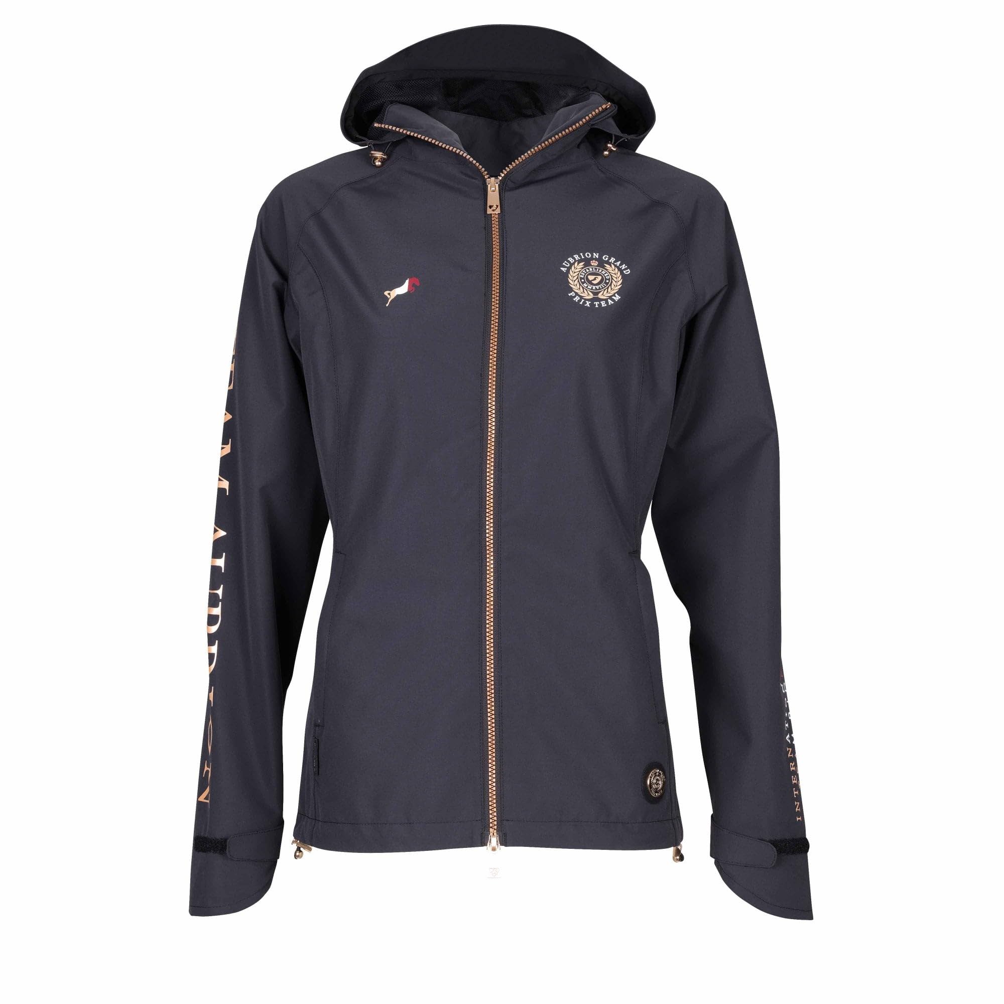 Aubrion Women's Black Shires Team Waterproof Jacket - Large