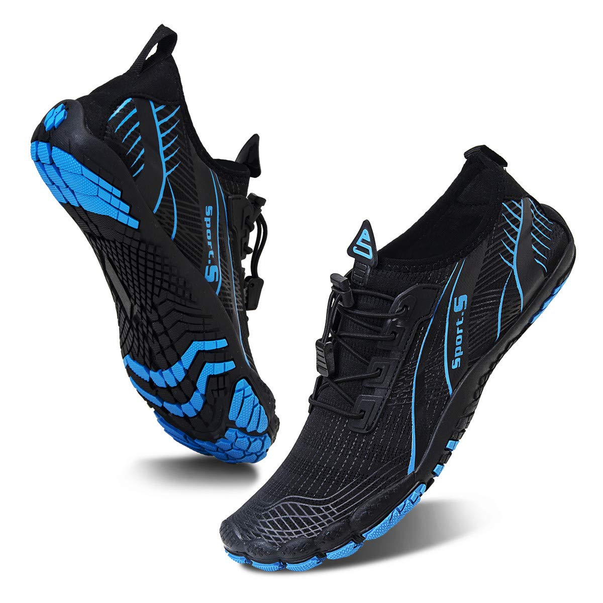 Water Shoes for Men Barefoot Quick-Dry Aqua Sock Outdoor Athletic Sport Shoes for Kayaking, Boating, Hiking, Surfing, Walking