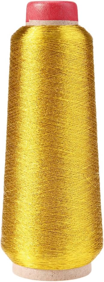 EverpertComputer Cross-stitch Embroidery Thread Textile Metallic Yarn Woven(Gold)