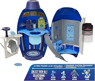Mega Man Fully Charged – The Mega Buster Transforming Lab Playset with Over Ten Unique Action Features! Fitsup to Six Figu...