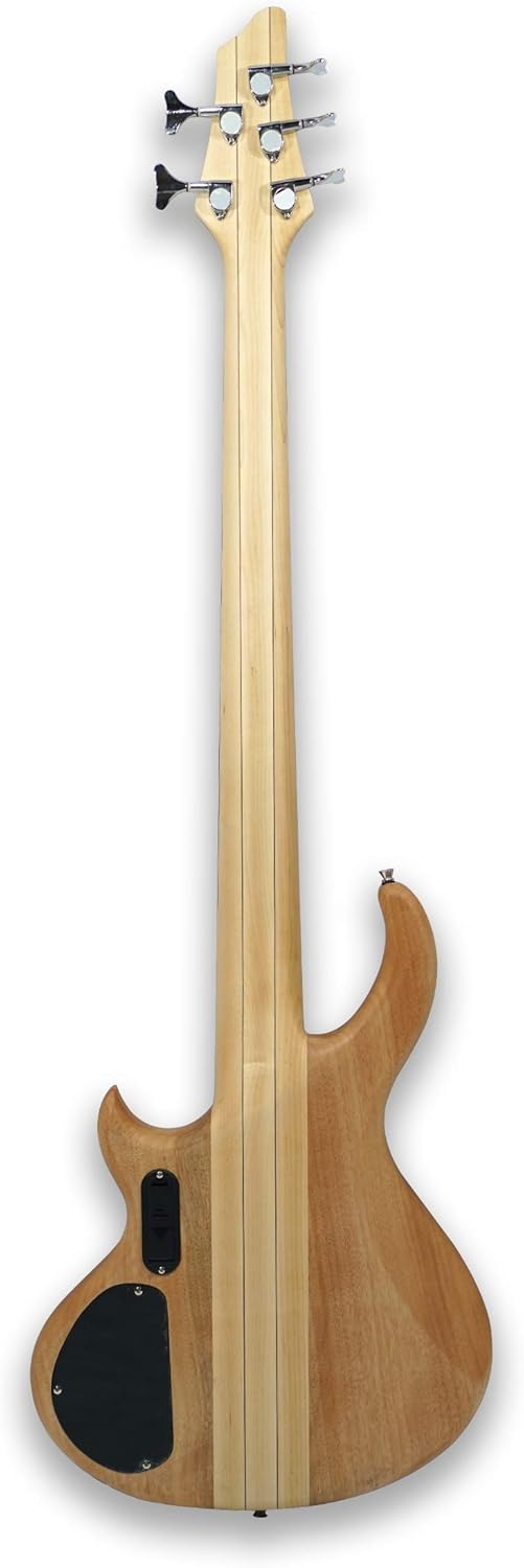 Fretless 5 String Electric Bass Guitar Millettia Laurentii+Okoume body