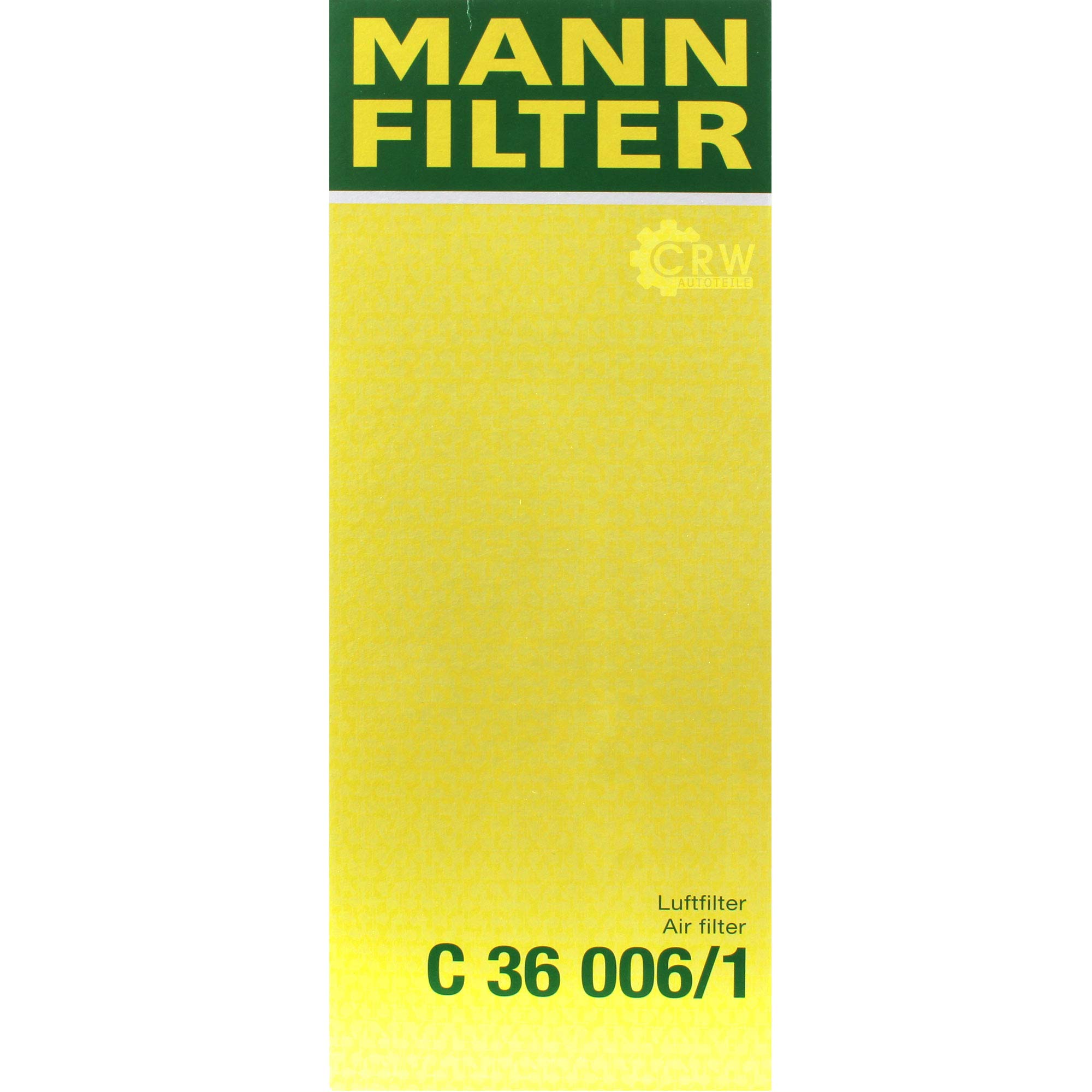 Paquete de inspección Kit de mantenimiento de filtros con filtro de aceite HU 712/11 x, filtro de aire C 36 006/1, filtro de combustible PU 7005, filtro de habitáculo CU 20 006, tornillo de