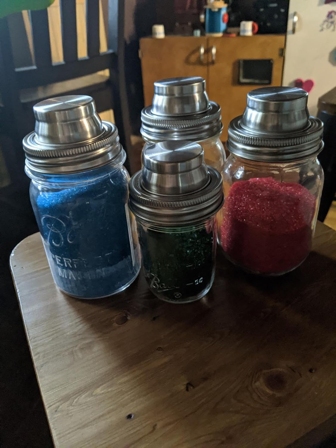 2 Pack Shaker Lids for Regular Mouth Mason Jar