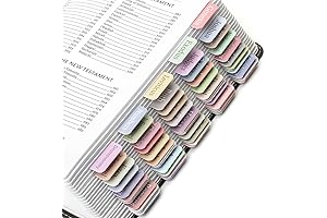 Mr. Pen- Bible Tabs, 75 Minimal Morandi Bible Tabs for Women and Men