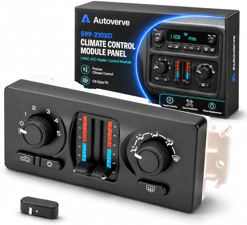 Módulo de controle do ar-condicionado e aquecedor HVAC Autoverve 599-210XD para Silverado, Sierra, Tahoe e outros modelos – 1 unidade