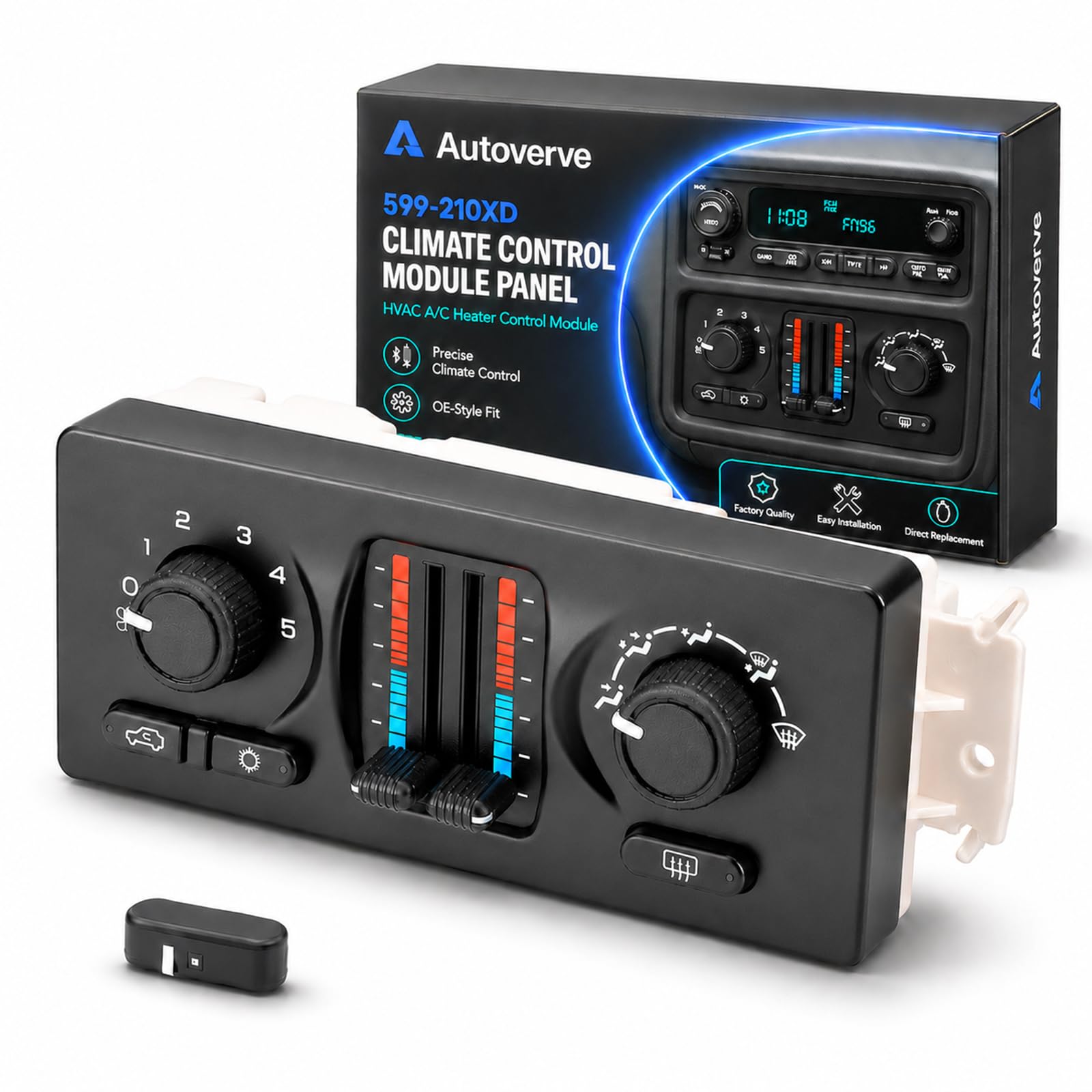Photo 1 of Autoverve Climate Control Module AC Heater HVAC Panel 599-210XD Fit for Chevy Silverado GMC Sierra 1500 2500 3500 Tahoe Suburban Avalanche Trailblazer Yukon XL Envoy Cadillac Escalade
