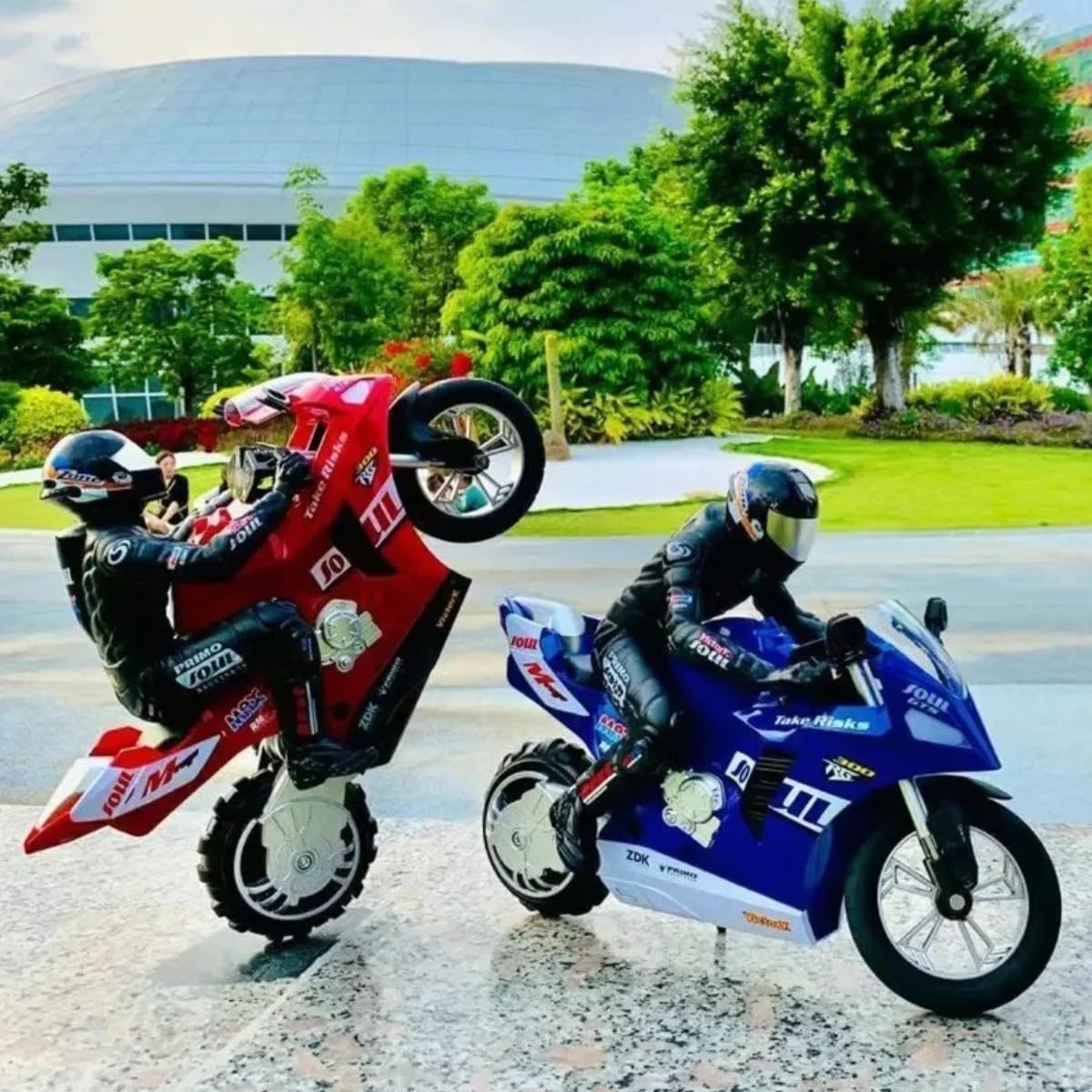 Pihura Remote Control Stunt Motorcycle - 20km/h High-Speed Drift & Rotation, Off-Road One-Wheel RC Bike - Electric Toy Gift for Kids & Adults 1