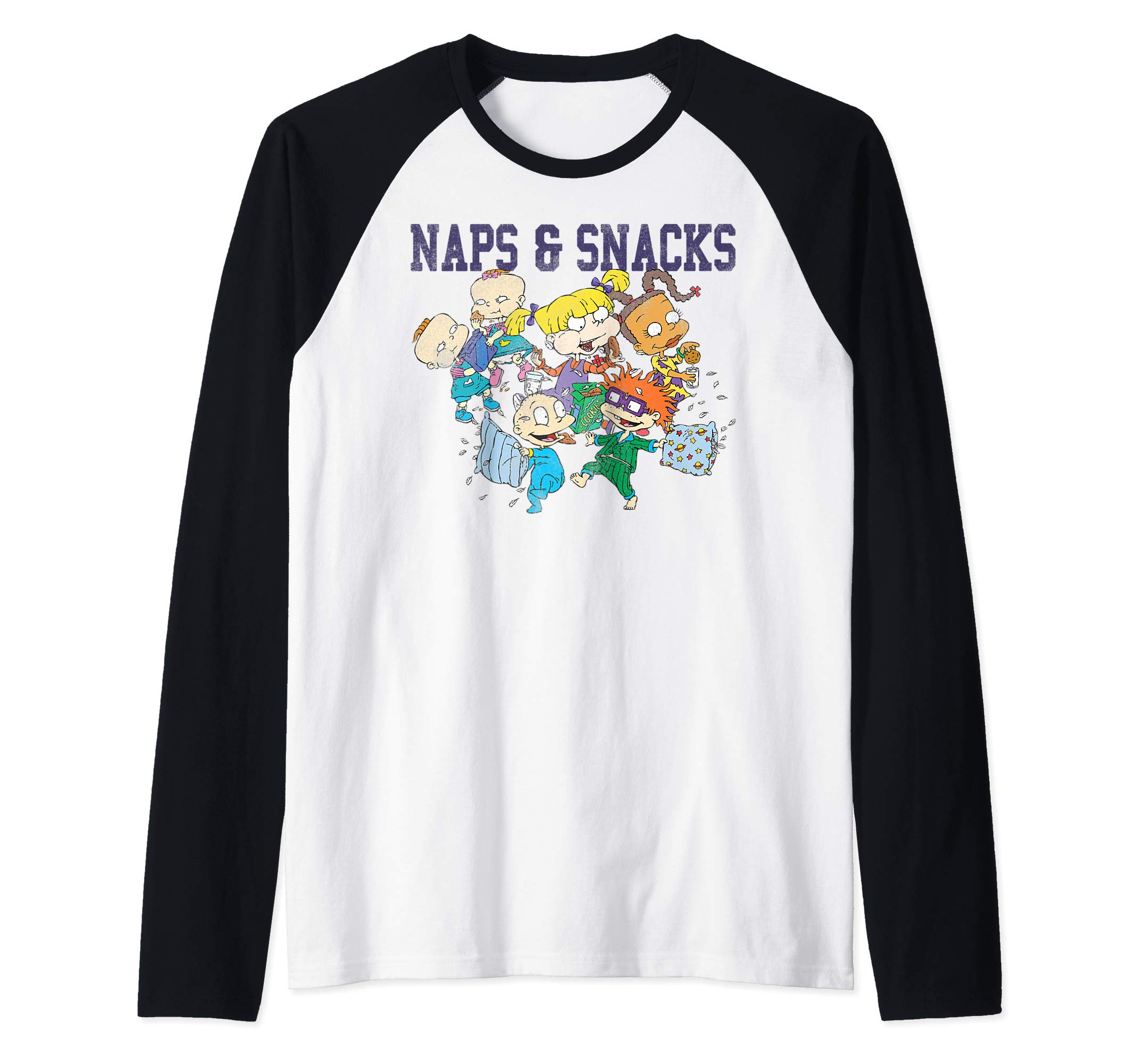 NickelodeonRugrats Naps And Snacks Raglan Baseball Tee