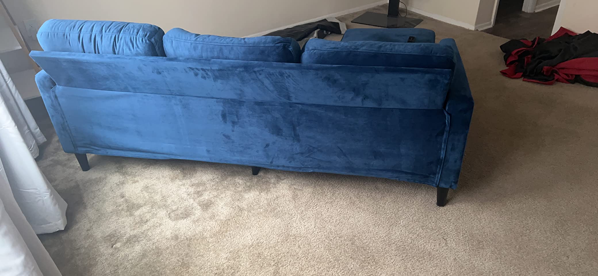 35/mo Finance Mr. Kate Winston Reversible Sofa Sectional, Green