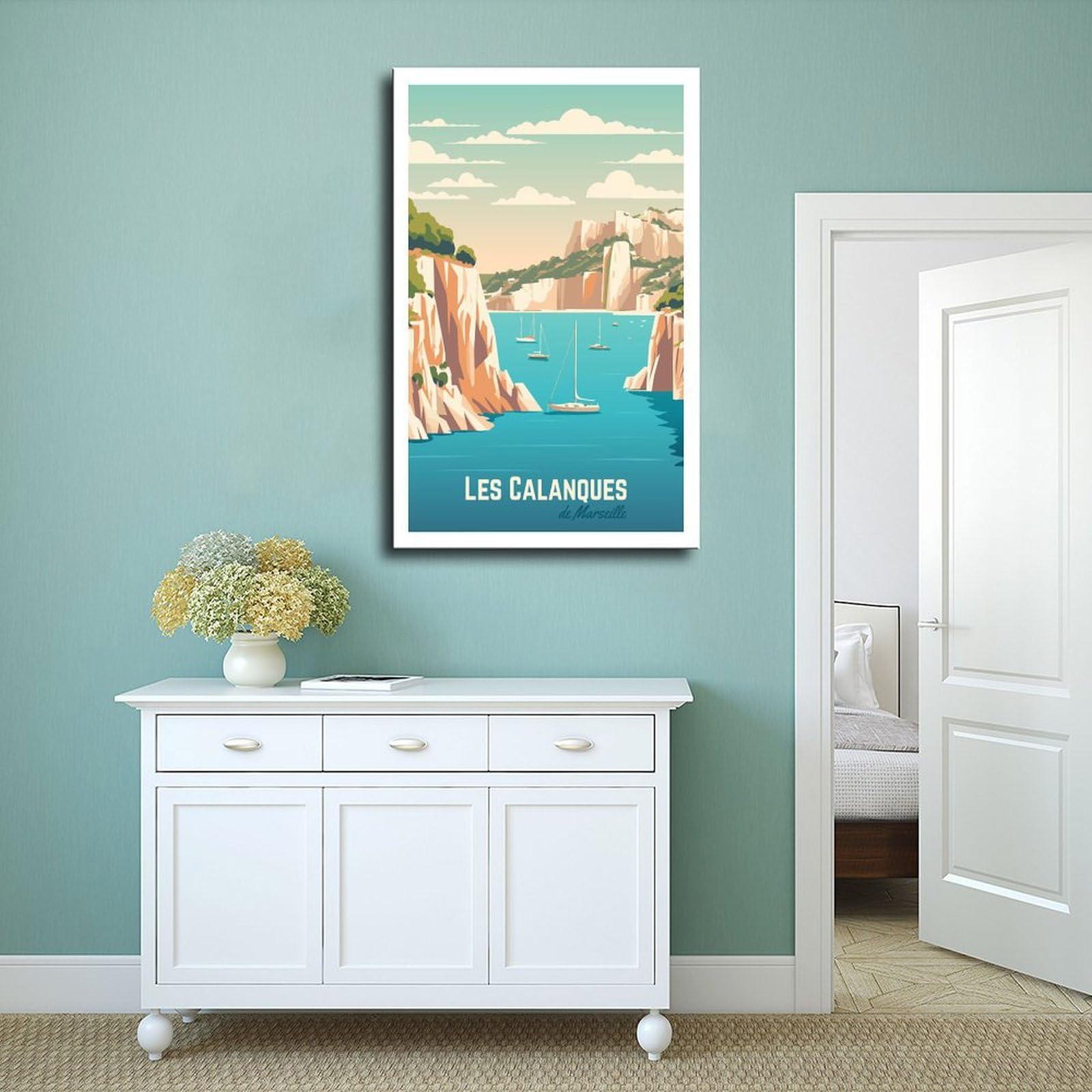 Affiche les Calanques de Marseille | Le Bourlingueur