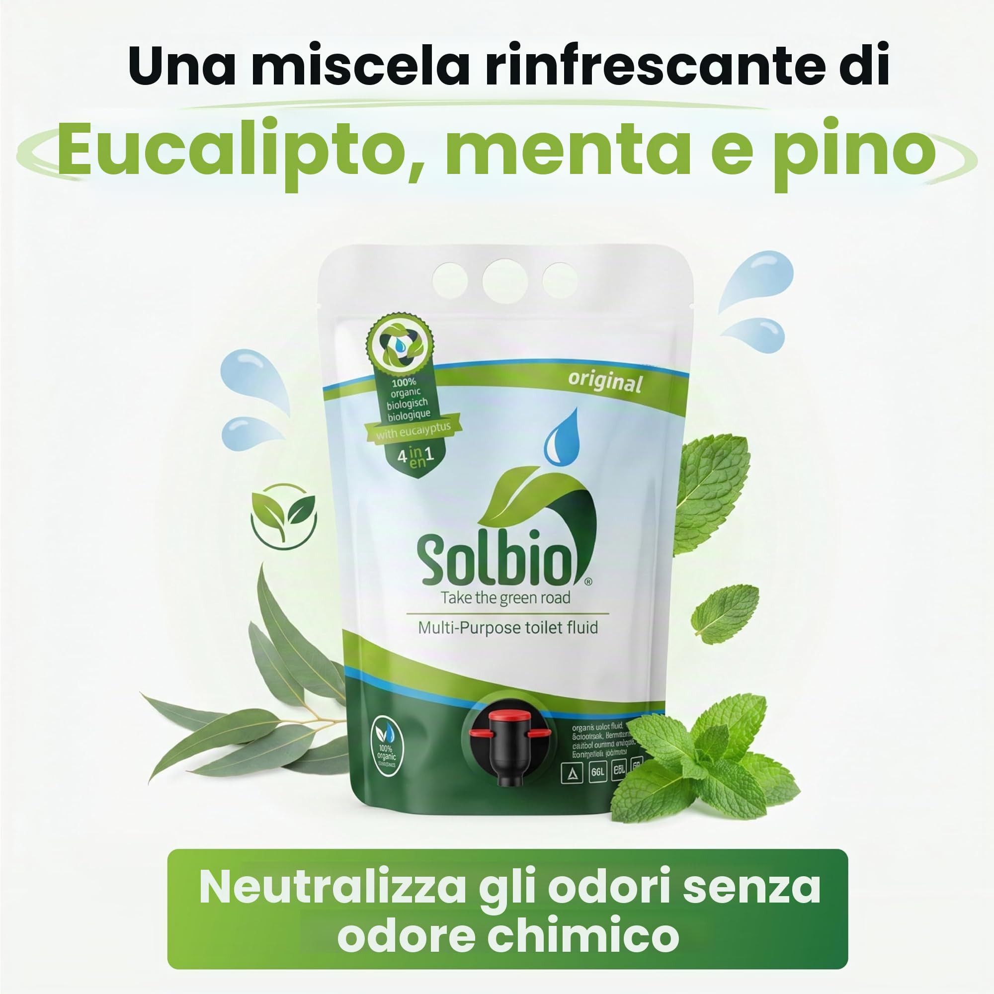 Solbio Additivo Sanitario Per Toilette Di Camping, Sistemi Mobili