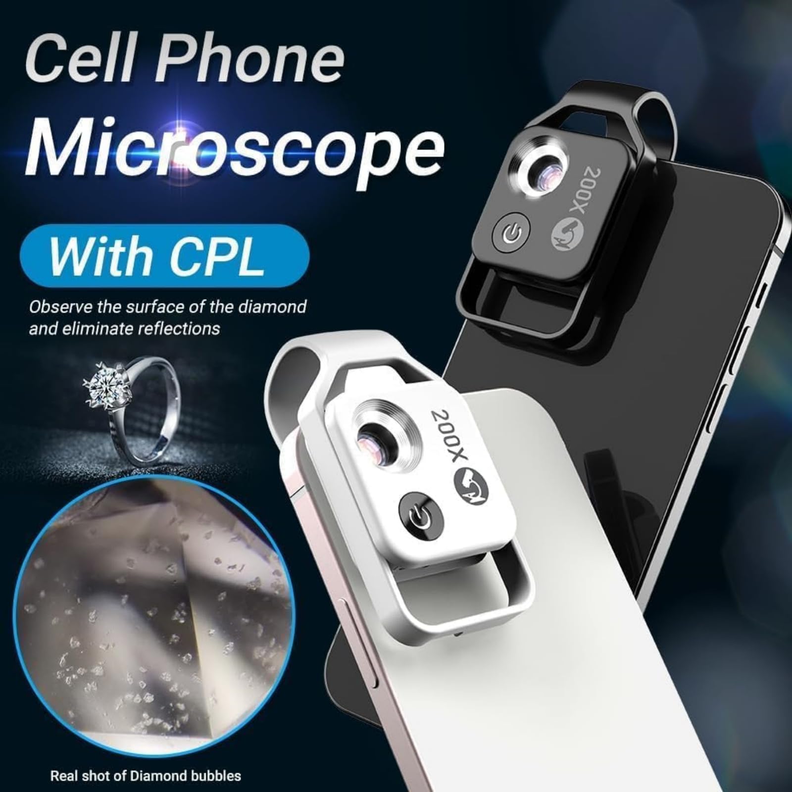 Microscope De Poche Nanozoom X200 – Se Fixe Sur IPhone – Découvrez L’invisible