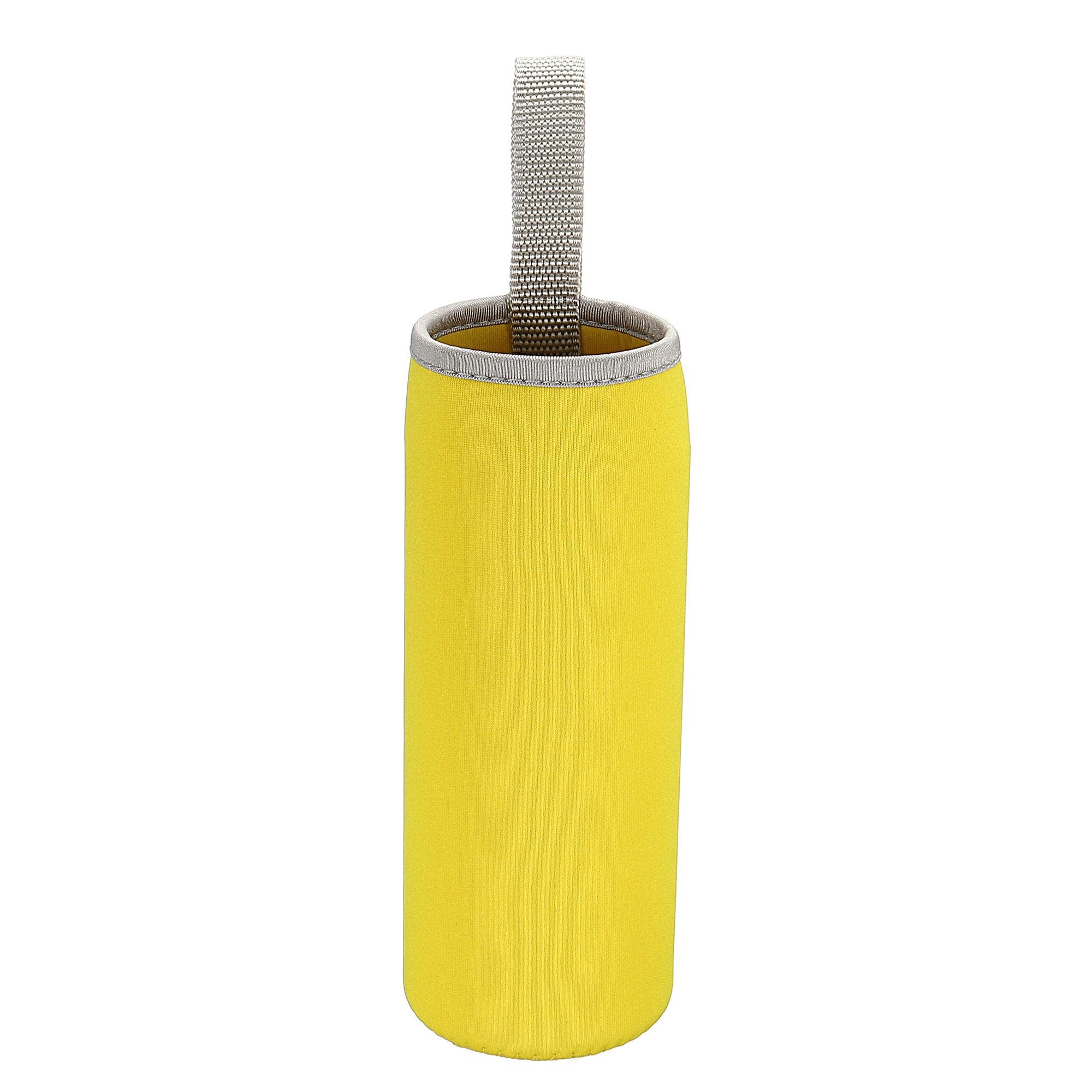 HTN - Tappa Per Sacca Per Saccheggio Per Bottiglia D'acqua Da 1000 Ml Con Cinturino In Neoprene Bottiglia Per Carreggiata Sacca Per Sacchetto Isolato Spalla Spalla Nera 8252191868453