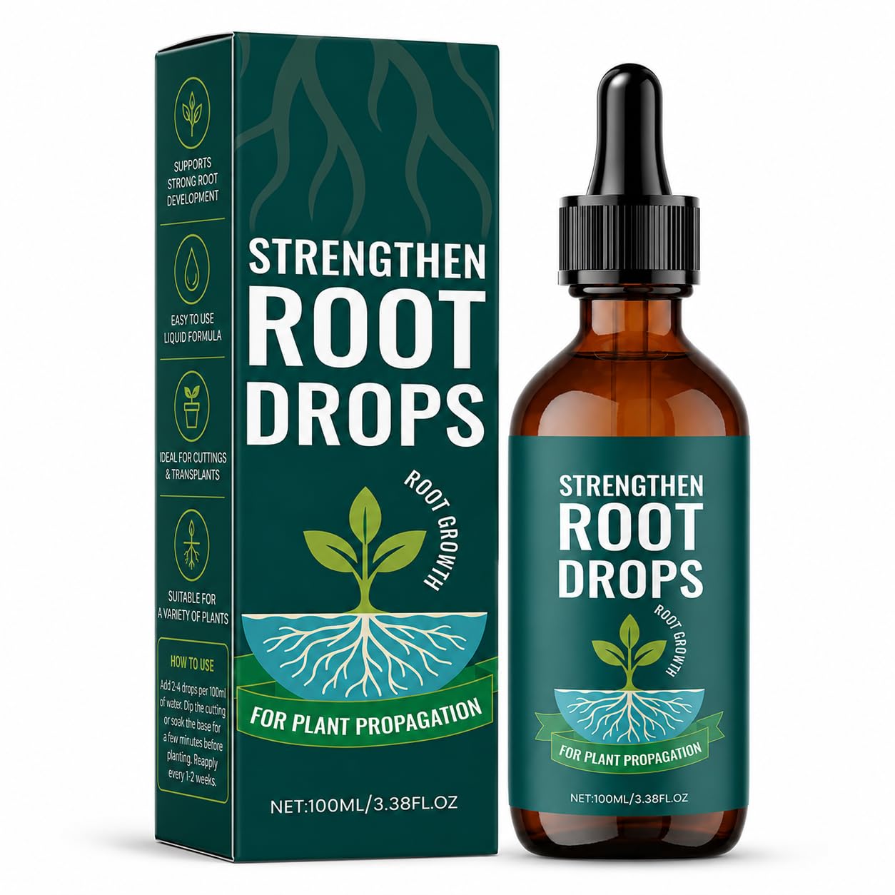 Liquid Rooting Solution 100 ml for Cuttings, Transplants and Houseplants