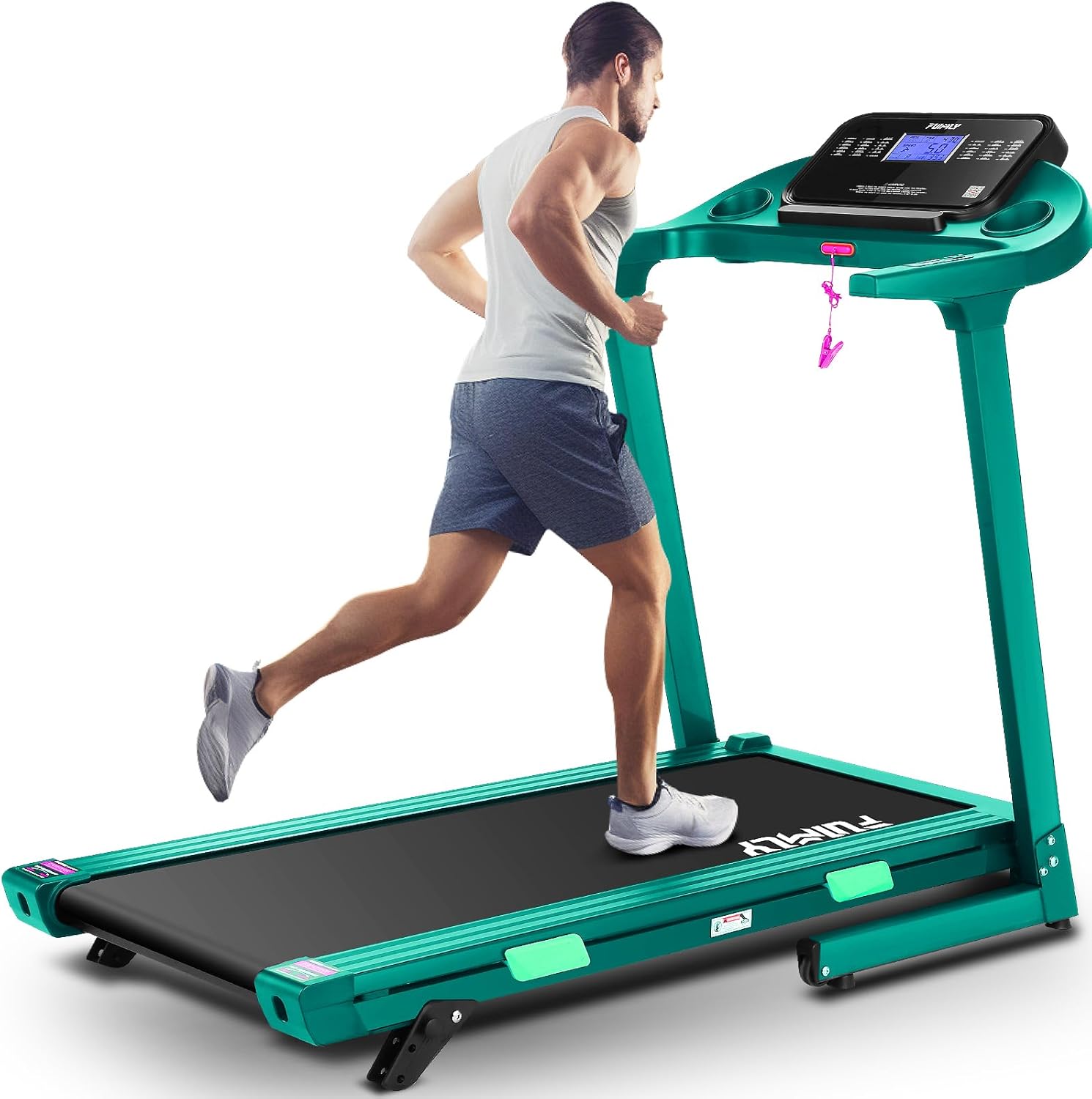 FUNMILY Folding Electric Treadmill Heavy Duty Running Machine with App