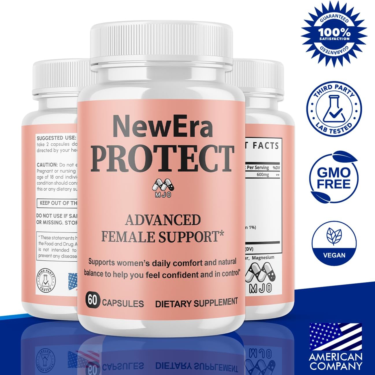 New Era Protect Capsules, Official Newera Protect Pills for Women with All Natural Ingredients, Advanced Formula New EraProtect Womens Health and Wellness Support Vitamin Supplement (60 Capsules) - Image 2