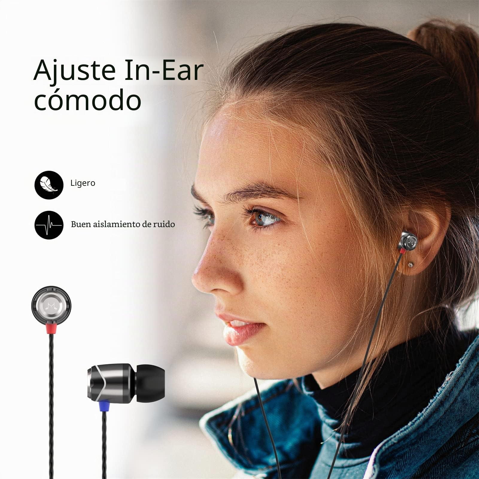 SoundMAGIC E10 Auriculares Cableados, Sin Mic, Hi-Fi, Jack 3.5mm, Gunmetal