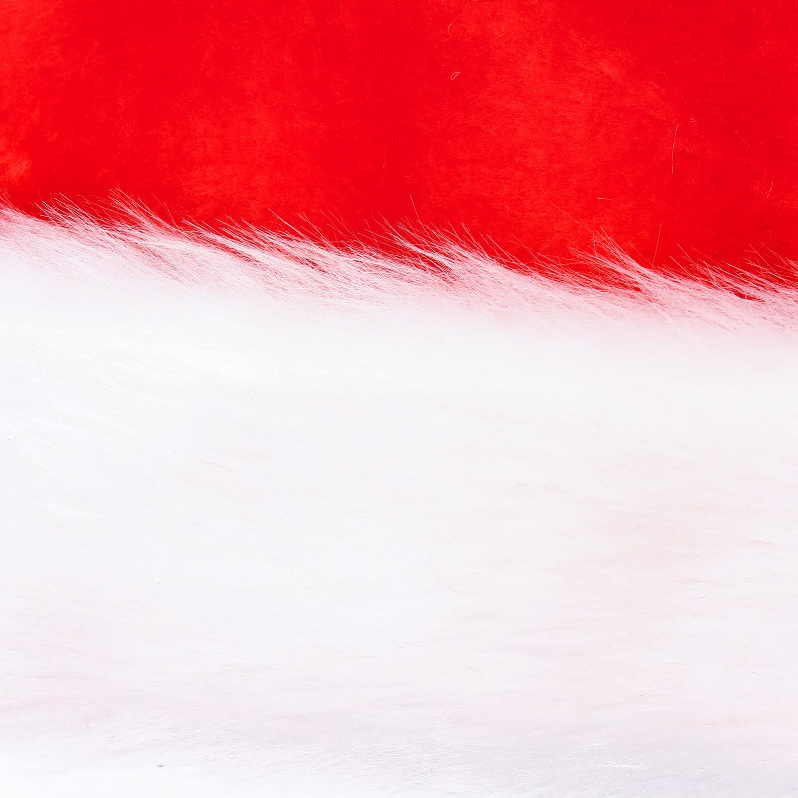 Paquete de 6 sombreros de Navidad de felpa de Papá Noel, cómodos sombreros de Navidad de terciopelo rojo para regalos de fiesta de Navidad, tamaño adulto