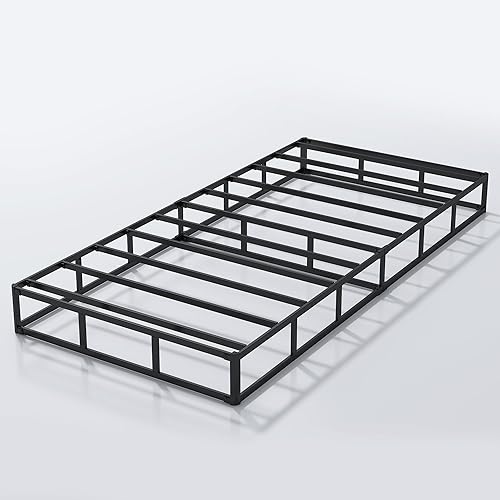 Vista 21 de ALDRICH Base de cama California King de 7 pulgadas, base de colchón con marco de metal resistente de 3000 libras con funda, fácil montaje