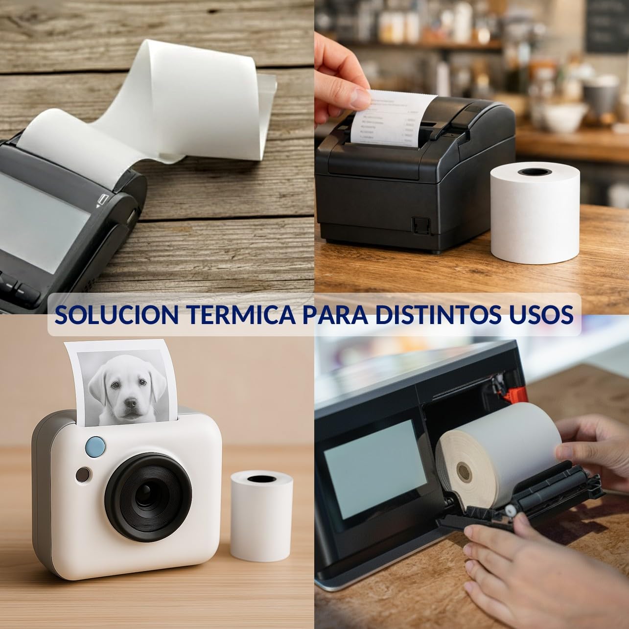 Obulco Suministros – Rollos Papel Termico 80x80x12 – Rollos Termicos – Papel Impresora Ticket – Rollo Datafono TPV – Sin Bpa – Uso Compatible – 48 unidades