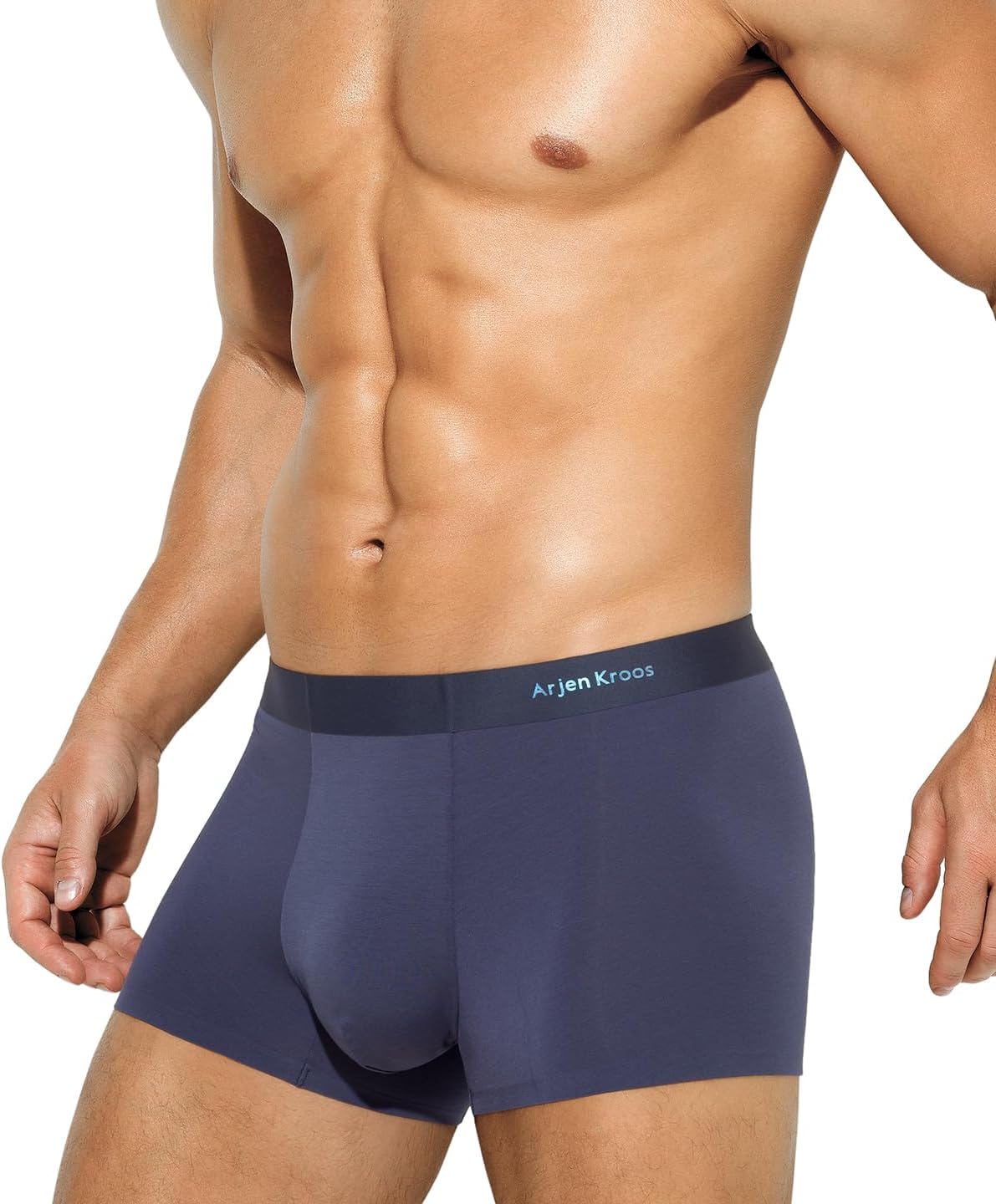 Arjen Kroos Underwear for Men Breathable Modal Boxer Briefs Silky Trunks Underpants