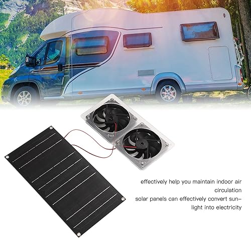 Miniatura 7 de Panel solar fotovoltaico de 100 W, 5 V, 2 A, con kit de ventilador, extractor de aire de energía solar, generador solar impermeable, ventilador de