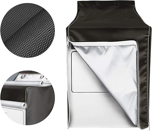 Miniatura 2 de Paquete de 2 fundas para lavadora, aptas para máquina de carga superior y carga frontal, cubierta de lavadora con diseño de cremallera para un uso