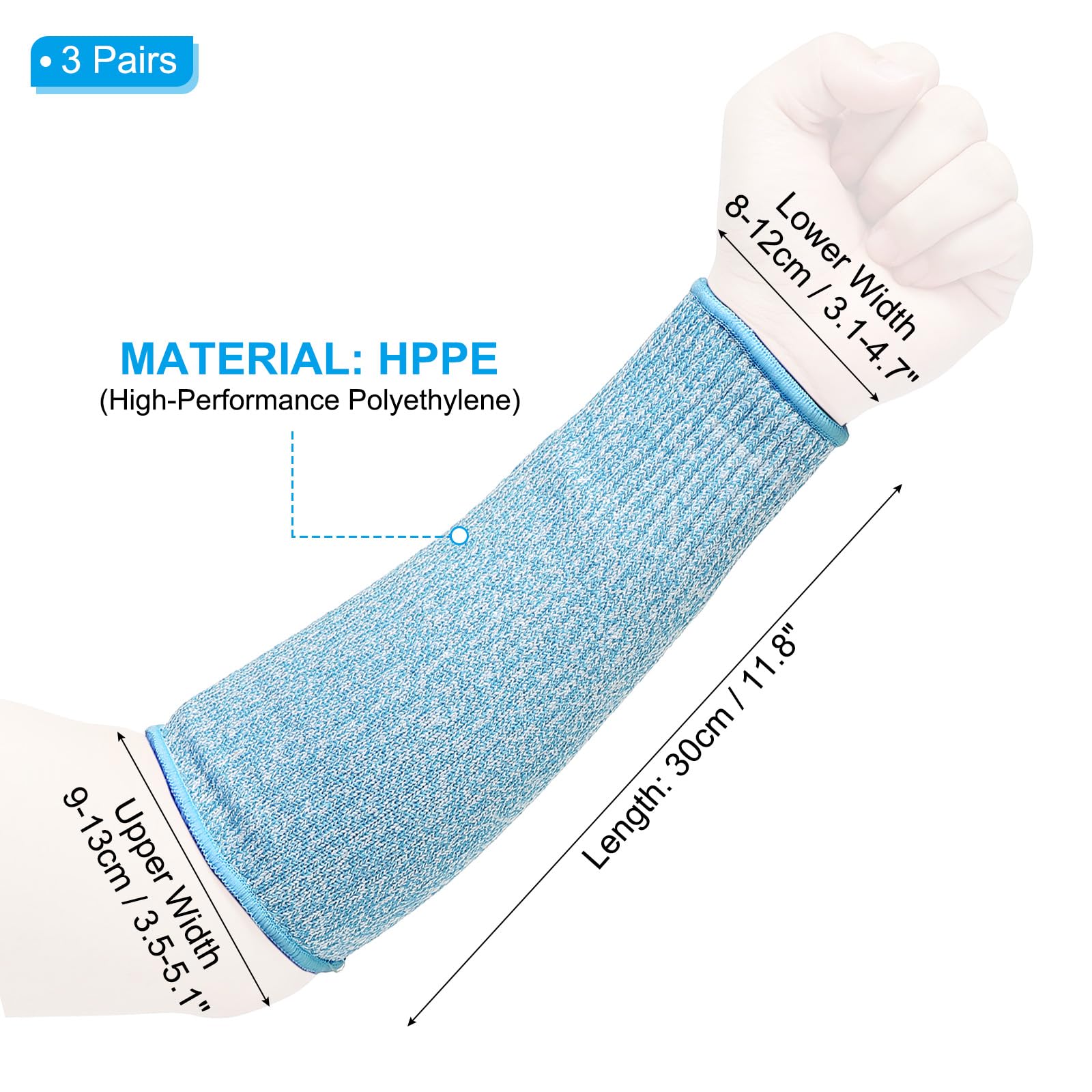 PATIKIL 12 Inch Cut Resistant Sleeve - Image 2