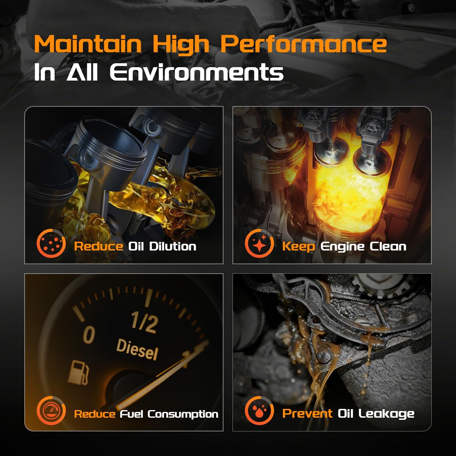 Engine Coolant Reservoir Expansion Tank with Cap Compatible with Ford Mustang 2015-2023, Replace# 603-285 603285 DG9Z8100A